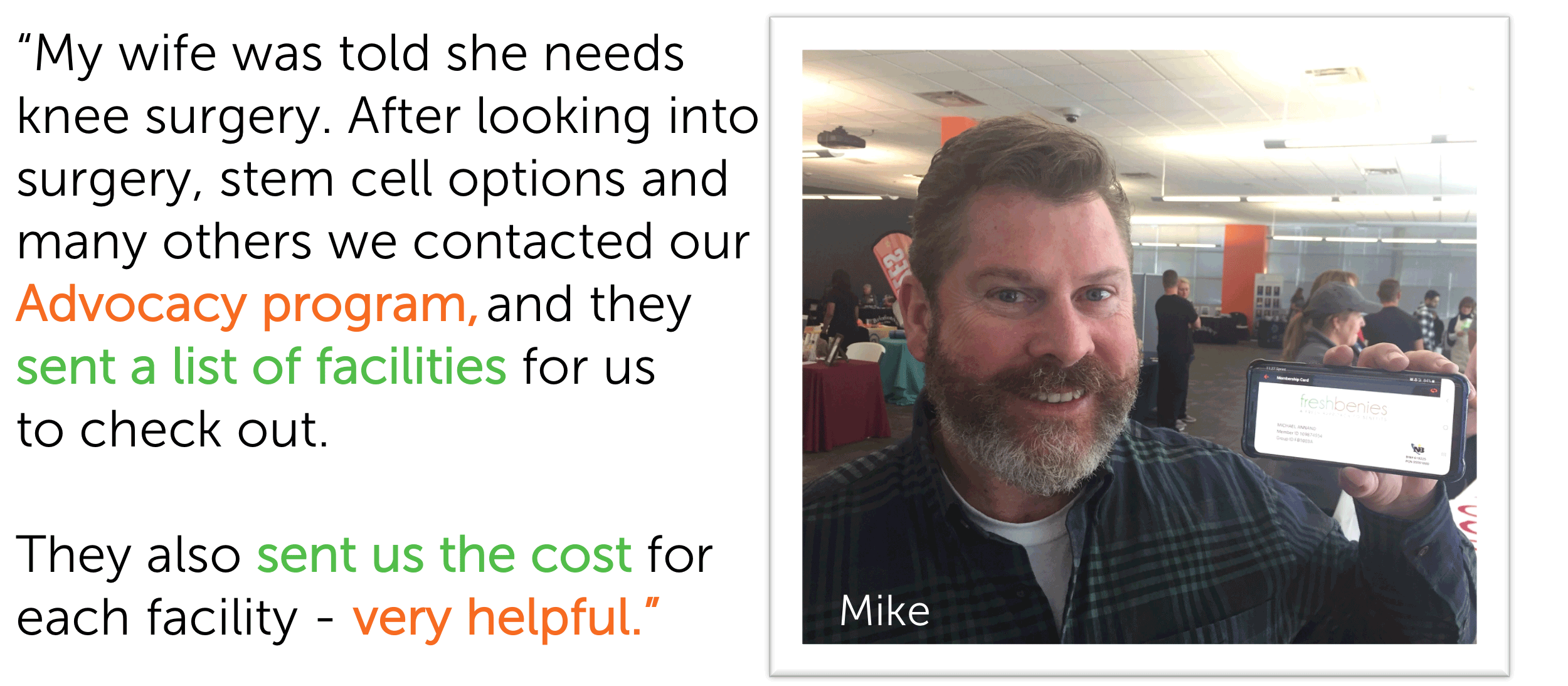 Advocacy stories from members